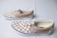 Vans Adult's Classic Slip-On Checkerboard Shoes JL3 Beige Size US:5M/6.5W UK:4