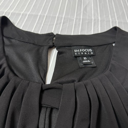 En Focus Studio Size 10 Woman's Black Blue Pink Sleeveless Shift Summer Dress - Picture 3 of 5