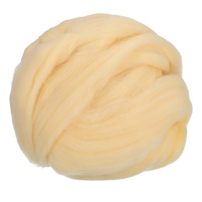 Nadelfilz Wolle 8.5 Oz Naturfaser Wolle Garn Vorgarn (Hell Aprikose)