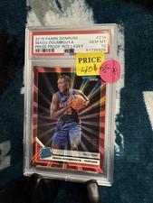 Sekou Doumbouya Rated Rookie Red Laser Press Proof /99 PSA 10