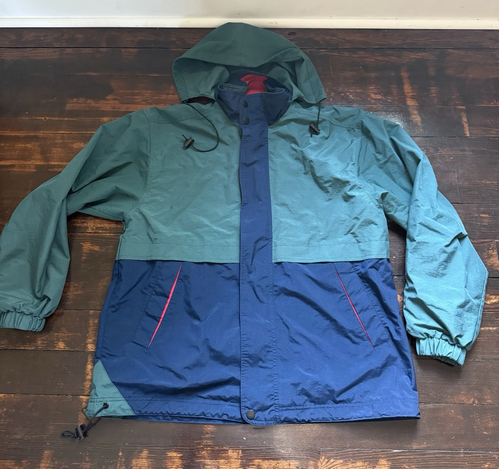VTG Hilton Corporate Casuals Men's Windbreaker Jacket L Full Zip Mesh