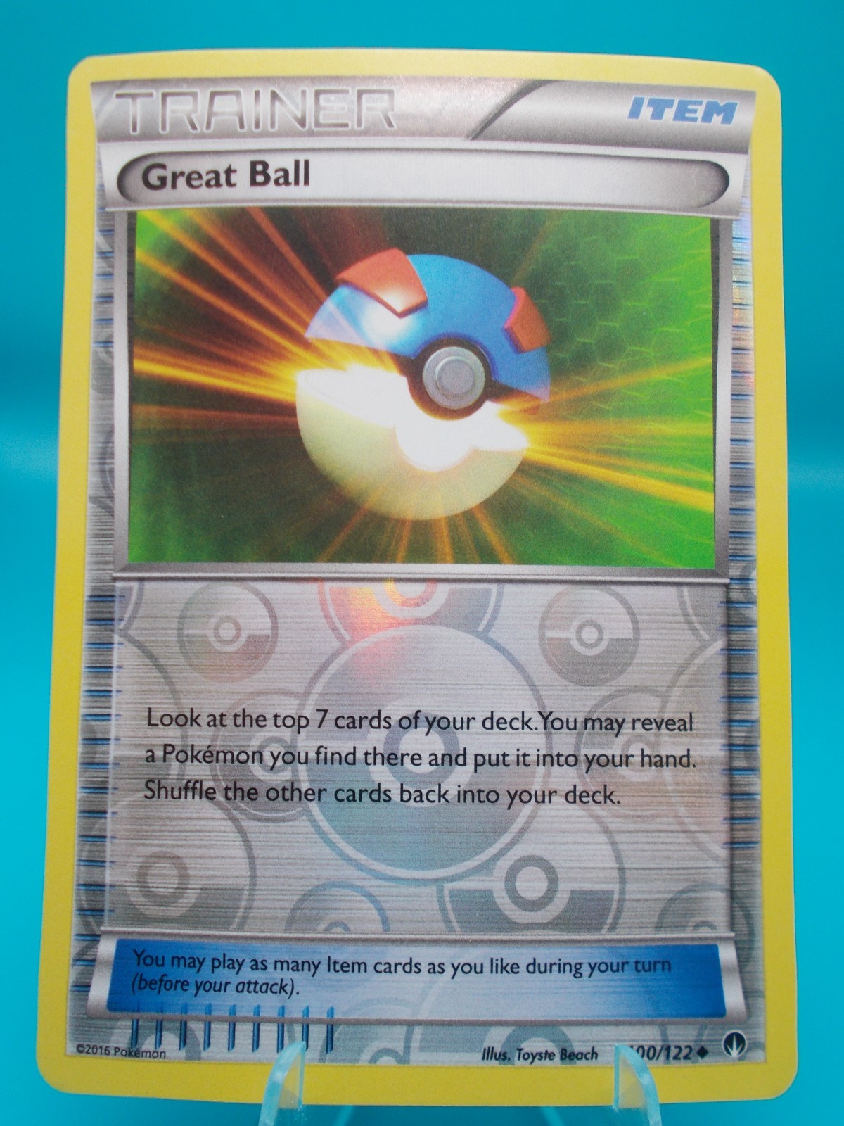 Great Ball 100/122 Breakpoint Pokémon TCG Reverse Holo Lightly Played