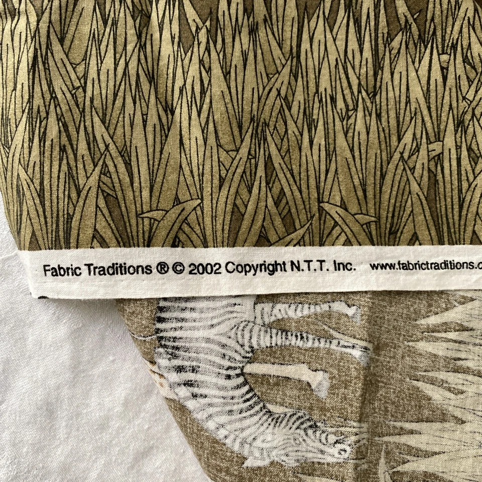 Vintage 2002 Fabric Traditions N.T.T. Tecido de borda Inc Safari Animals 2 jardas - Imagem 4 de 4