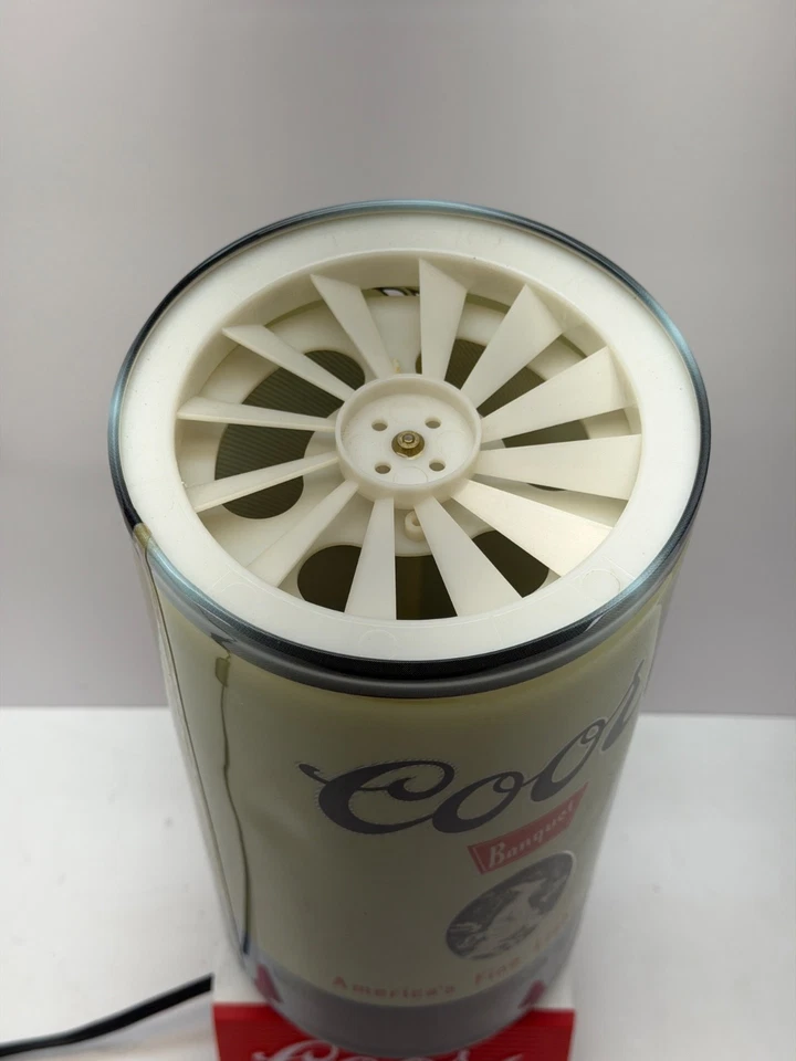 VTG 1958 Coors Banquet Can Lighted Rotating Motion Waterfall Sign 18" EXC Cond - Image 4 of 4