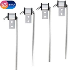 4 Pcs Heavy Duty 3/8 Exhaust Hanger Rods Univ...