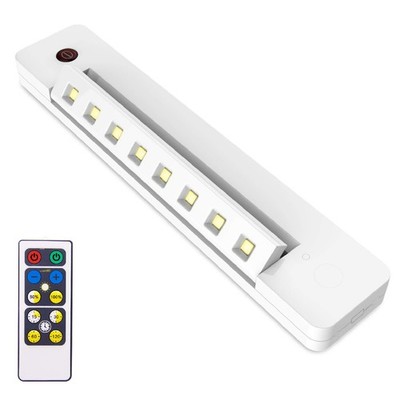 BIGLIGHT Under Counter Light Battery Operated, Dimmable Remote Control white 