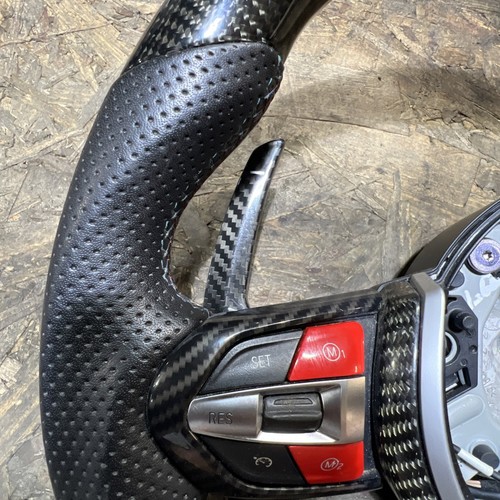 2012-19 BMW M5 F10 M6 5-Series Real carbon fiber Customized LED Steering Wheel - Picture 16 of 22