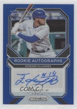 2021 Panini Prizm Rookie Blue Prizm 62/149 Edward Olivares #RA-EO Auto 10k8