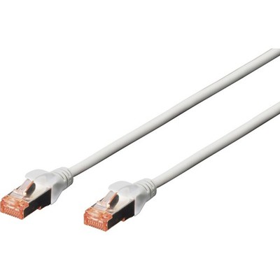 Digitus DK-1644-100 RJ45 Netzwerkkabel, Patchkabel CAT 6 S/FTP 10.00 m Grau H...