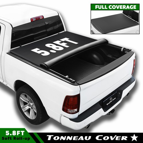 FOR 2019-2026 Chevy Silverado/ GMC Sierra 1500 5.8FT Tonneau Cover Soft Roll-up