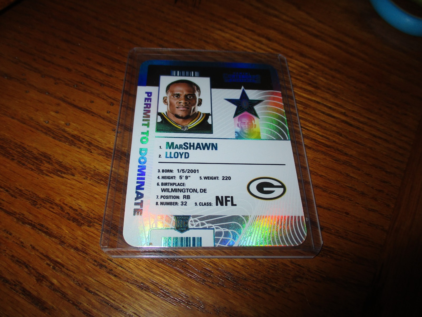 Marshawn Lloyd 2024 Panini Contenders Permit To Dominate Case Hit RC #29