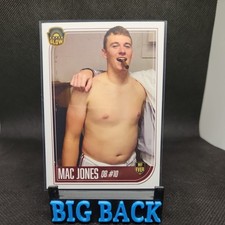 Super Glow 2021 1st Ever Mac Jones MGJ-1ST Football Trading Card