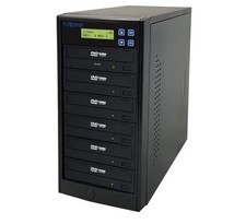 24X SATA 1 to 5 CD DVD M-Disc Supported Duplicator Writer Copier Tower with F...