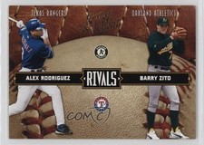 2004 Donruss Leather & Lumber Rivals 111/2499 Alex Rodriguez Barry Zito 0nr3