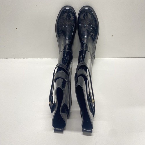 Coach Women's Black Rain Boots Size 10 - Picture 5 of 7