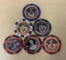 2005-06 Topps NBA Collector Chips - Chris Paul Blue (RC) Lot - 6 Chips Total