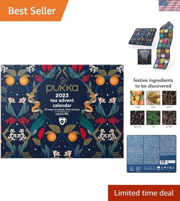 Luxurious 2023 Advent Calendar: 24 Organic Teas Perfect for Gifting or Enjoyment