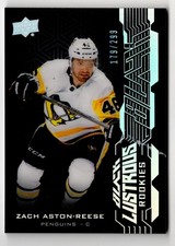 2018-19 SPx UD Black Lustrous Rookies Zach Aston-Reese Rookie 179/299 Pittsburgh