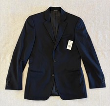 John Varvatos USA Black Blazer 36R Premium Tailored Single Needle Loft Spt Coat