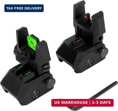 Aecktech Fiber Optic Sights,with Green and Red Full Fiber Optics Dots Polymer Fi