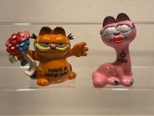 Garfield Bully Jim Davies 2 x Figur Comicfigur 80er Jahre mit Freundin Arlene