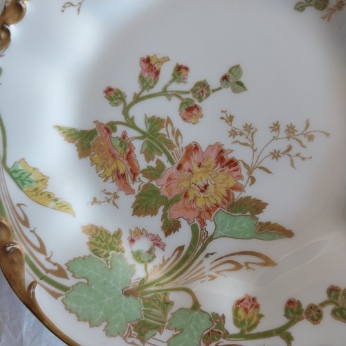 2 Antique J Pouyat JP Limoges Porcelain Floral Gold Trim Salad Plates 7-3/8" - Picture 18 of 20
