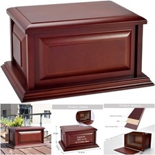Professional Wooden Urn MDF Human Ashes Cremation Adult Burial