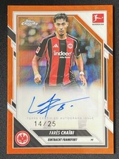 Fares Chaibi 2025-26 Topps Chrome Bundesliga Orange Wave Auto /25 #BA-FC