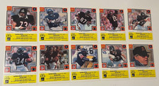 1985 Chicago Bears McDonalds Super Bowl Vintage Coupon Trading Cards W/ Tabs NFL
