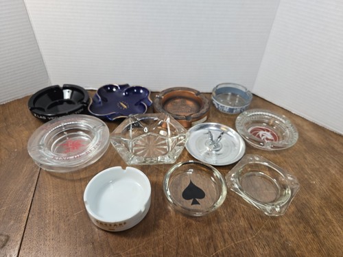 vintage glass ashtray lot - Picture 2 of 17