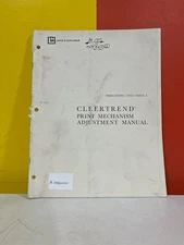 LEEDS & NORTHRUP 058110407 Cleertrend Print Mechanism Adjustment Manual