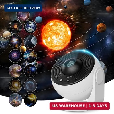 Galaxy Projector Pro for Bedroom, 13 in 1 Planetarium Star Projector with Solar