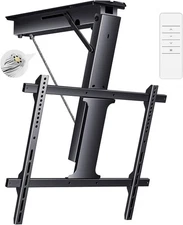 Electric Ceiling TV Mount, Remote Adjustable Flip Down Bracket for 32"-70" TVs