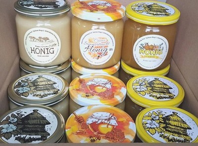 Bienenhonig 3 Sorten 12 x 500g.