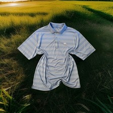 Nike Golf Tour Performance Disney Cruiseline Polo Shirt Men's Large Blue Striped