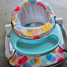 Fisher-Price Infant Baby Bouncer Seat w/ Toy Bar, Multicolor/Blue