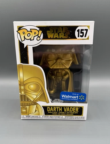 Dark Vader Funko Pop 157 Walmart Exclusive Gold