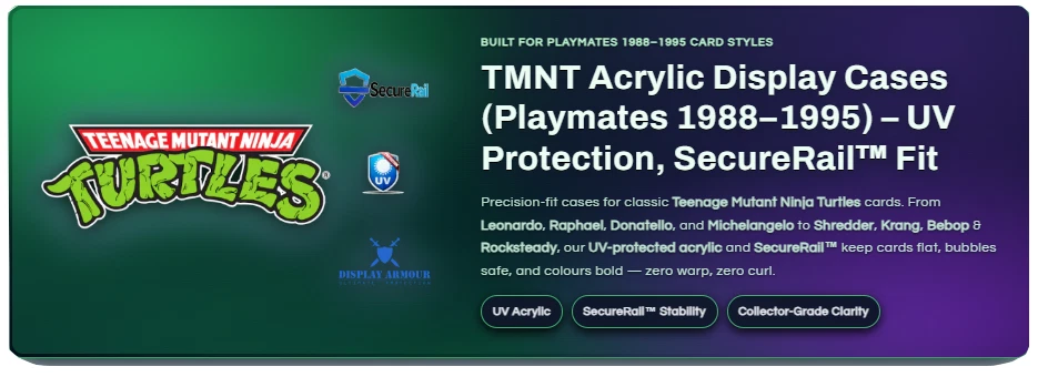 Teenage Mutant Ninja Turtles TMNT - Playmates - Acrylic Display Case Protector - Image 4 of 4