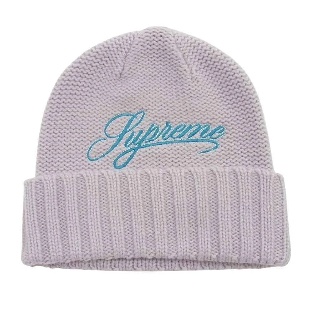 Casquette Supreme 21AW Script Logo Beanie Script Logo Beanie Knit Cap