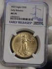 2023 US $50 Gold Eagle 1 oz NGC MS70 Early Releases