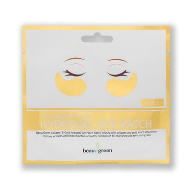BEAUUGREEN Hydrogel-Augenpflaster Collagen & Gold 2 Stück