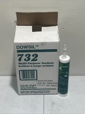 Dowsil 732 Multi-Purpose Silicone Sealant Aluminum 10.1 oz (12 Pack)