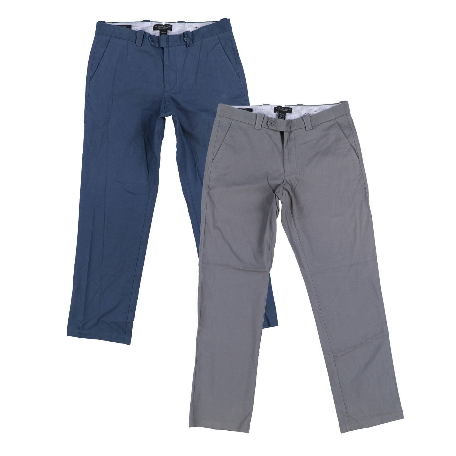 Pantalones chinos The Men's Store Bloomingdale's para hombre calce clásico bolsillos gris azul marino