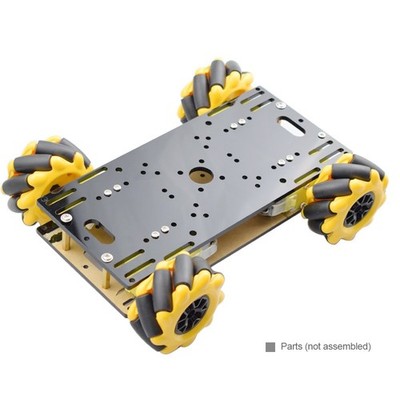 Unassembled Mecanum Wheels Car Smart Omni Robot Chassis Kit W/ Motor For Arduino