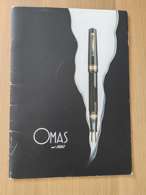 OMAS FOUNTAIN PENS CATALOG 1980 FEATURES VARIOUS VINTAGE MODELS