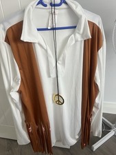 XL Men’s Full Fancy Dress Hippy Costume - Good Condition- Worn Once!