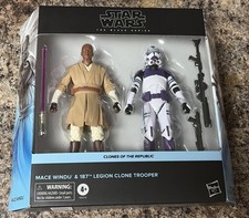 STAR WARS The Black Series Mace Windu & 187th Legion Clone Trooper 2 pack NEW