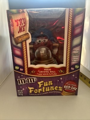 M&M's The Great Red-Ini Fun Fortunes Crystal Ball Candy MM's Dispenser
