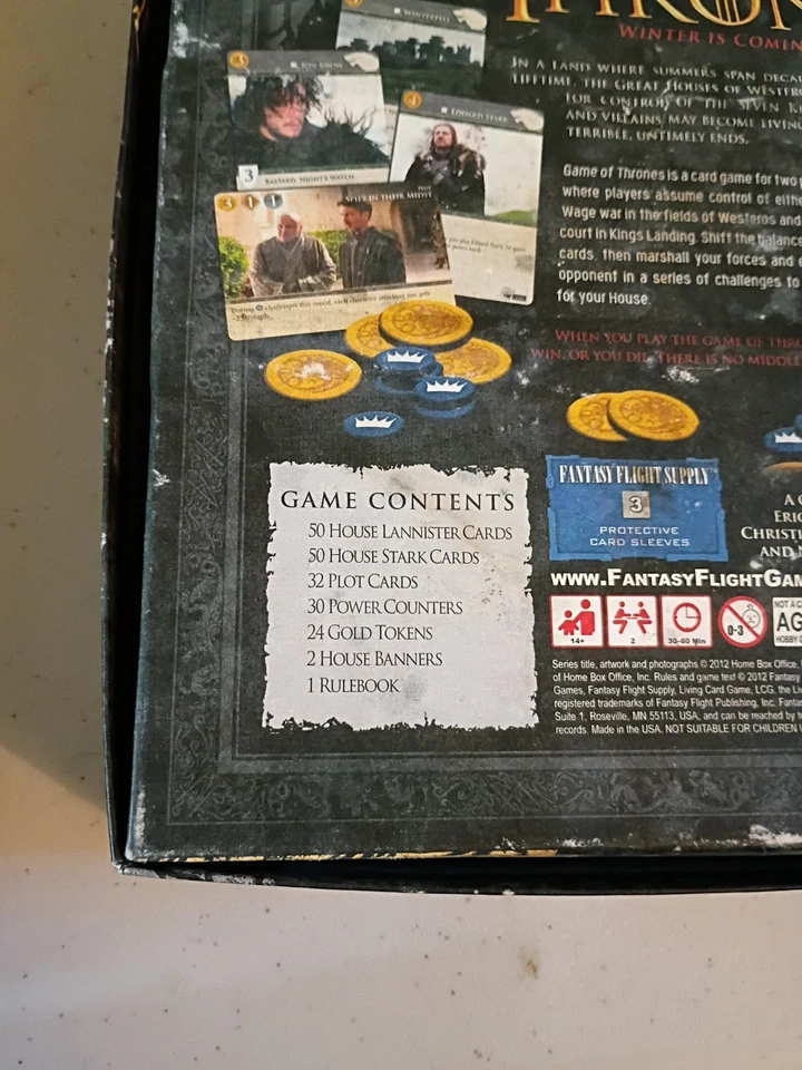 Game Of Thrones: Winter Is Coming Card Game ~ COMPLETE - Image 4 of 4