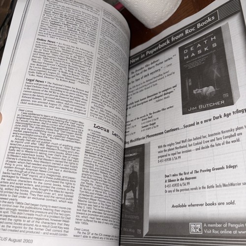 VTG 2003 Sci-Fi Locus Magazine: The New Space Opera Ken Macleod Russell Letson - Picture 5 of 7